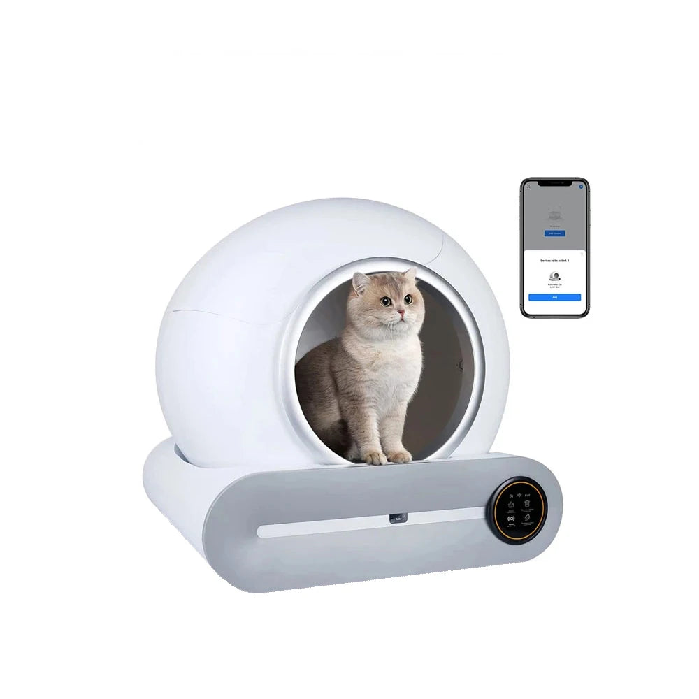 Litière Chat Robot VOFORD 65L – Auto-Nettoyante, Anti-Odeur & App (Français) 🐈✨