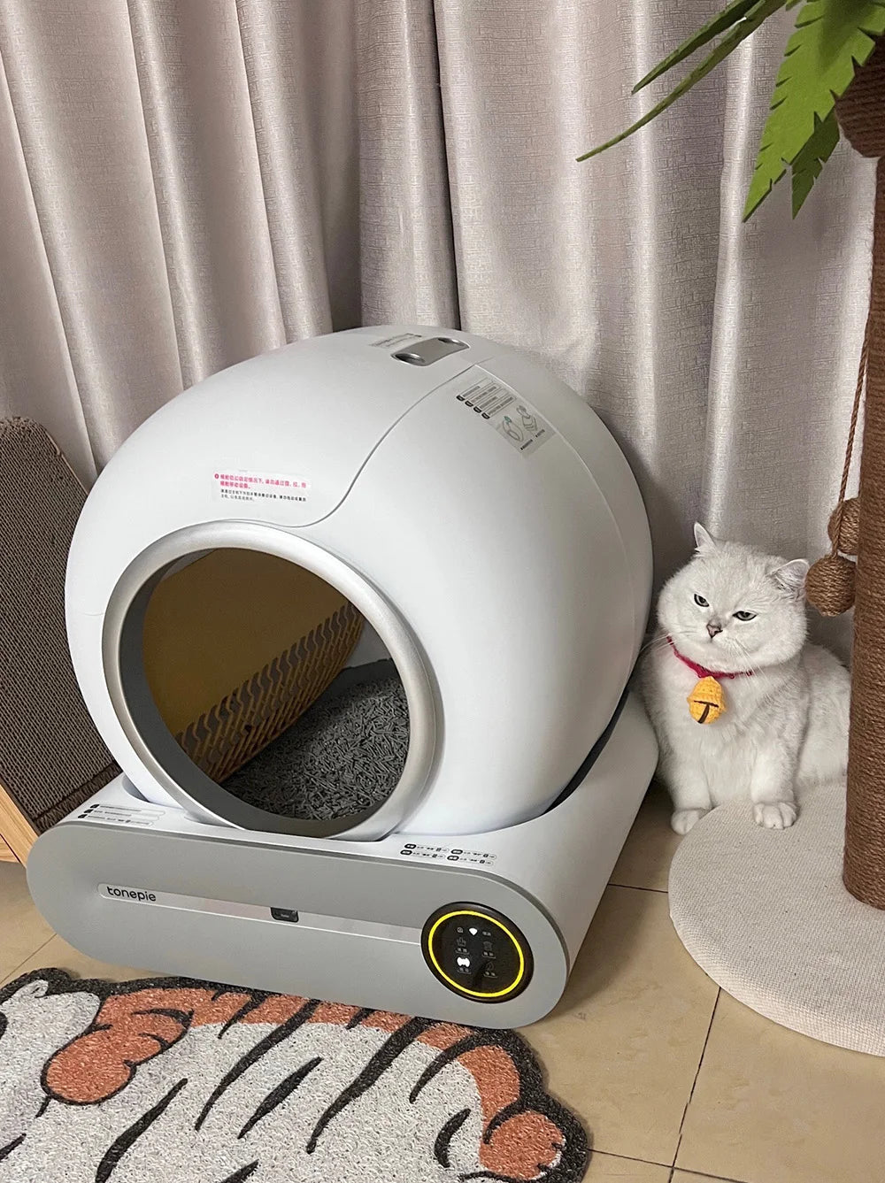 Litière Chat Robot VOFORD 65L – Auto-Nettoyante, Anti-Odeur & App (Français) 🐈✨