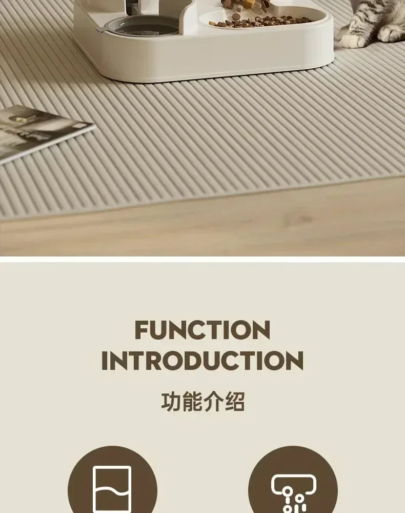 Distributeur 2-en-1 Eau & Croquettes – Automatique & Sans Fil (Chat/Chien) 🐶🐱